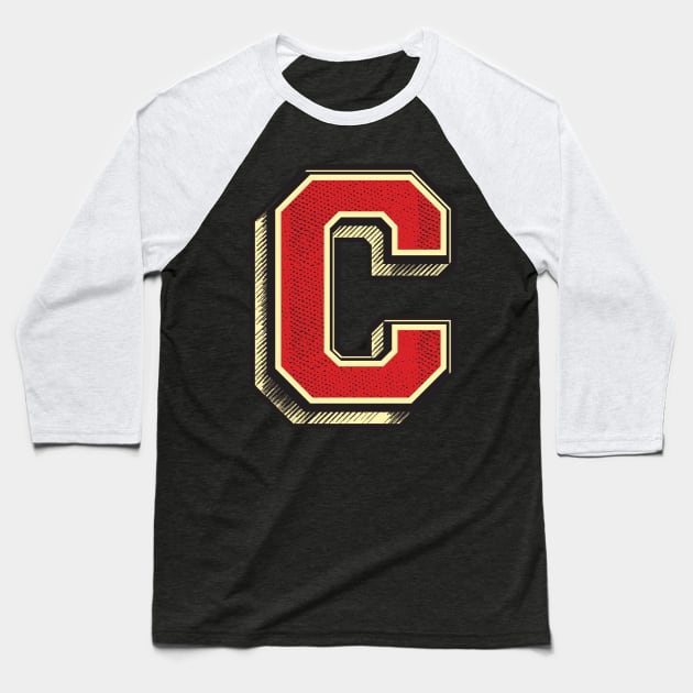 DAZZLING Vintage style Letter C ✪ Fantastic gift idea Baseball T-Shirt by Naumovski